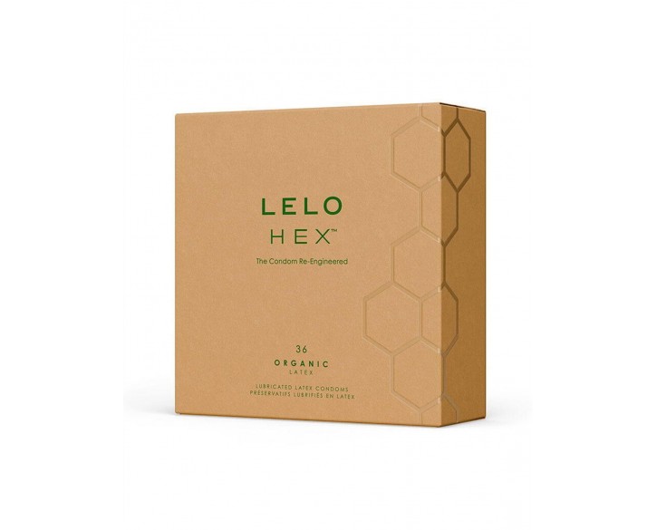 Презервативи LELO HEX Condoms Organic 36 Pack, тонкі та суперміцні