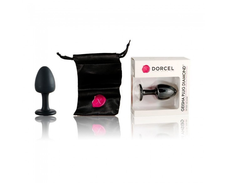 Анальна пробка Dorcel Geisha Plug Diamond XL з кулькою всередині, створює вібрації, макс діаметр 4,5