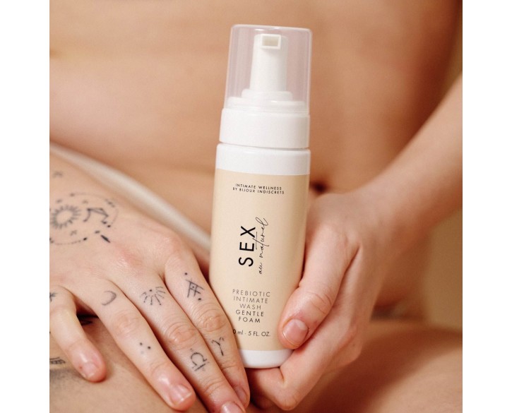 Піна для інтимної гігієни Bijoux Indiscrets Sex Au Naturel Prebiotic Intimate Wash Gentle Foam 150мл