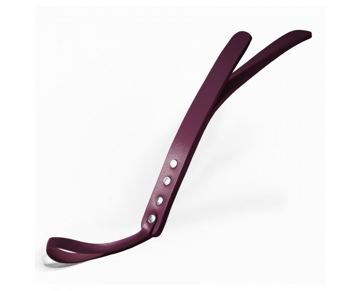 Падл двошаровий Feral Feelings Leather Mini Paddle Burgundy, натуральна шкіра, burgundy