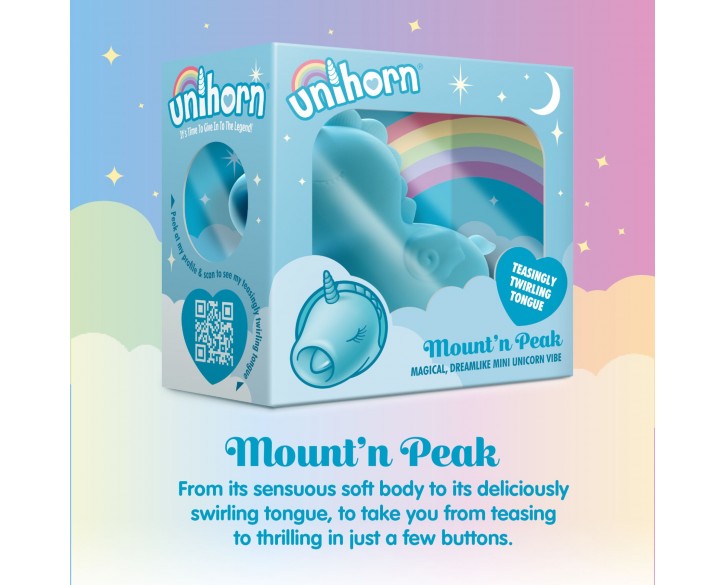 Вібратор-єдиноріжка Unihorn – Mount'n Peak, пестливий язичок