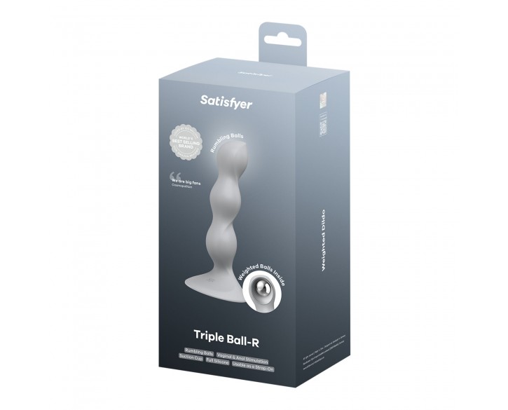 Анальний стимулятор-намистини Satisfyer Triple Ball-R Grey