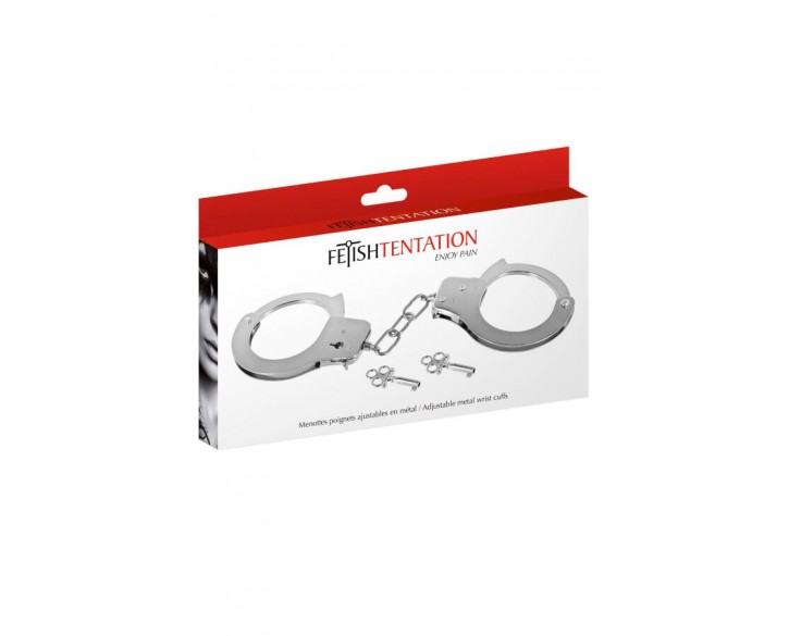 Наручники Fetish Tentation Adjustable metal wrist cuffs