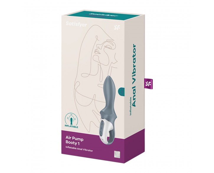 Анальний вібратор Satisfyer Air Pump Booty 1, надувається