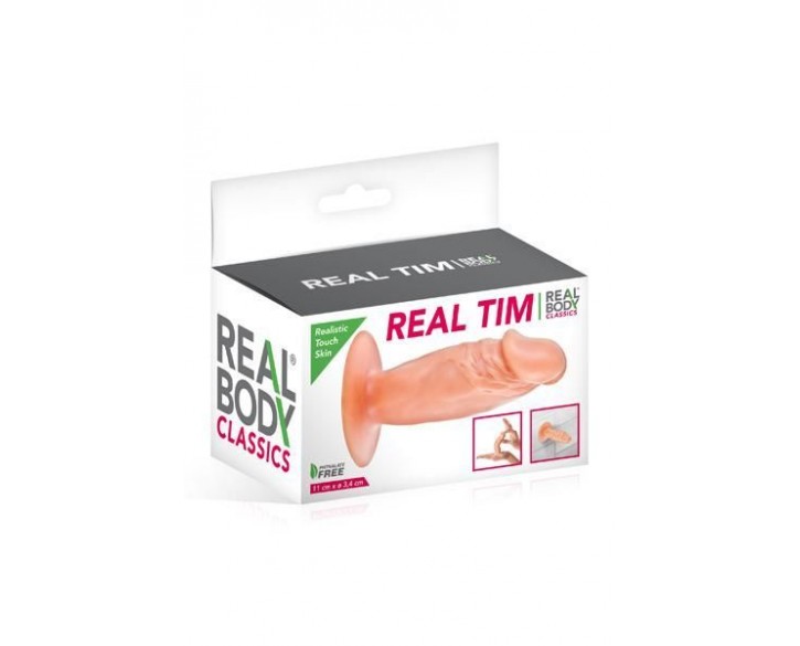 Фалоімітатор Real Body — Real Tim Flash, TPE, діаметр 3,4 см