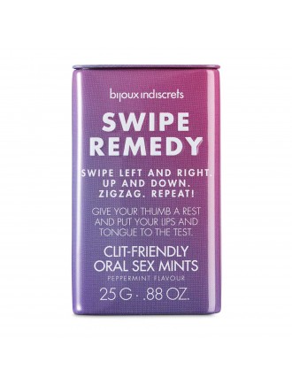 М'ятні цукерки Bijoux Indiscrets Swipe Remedy – clitherapy oral sex mints без цукру, термін 31.08.23