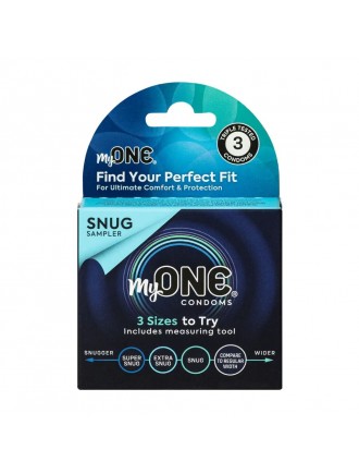 Презервативи MyONE Snug 3 Sampler шт, картонна коробка