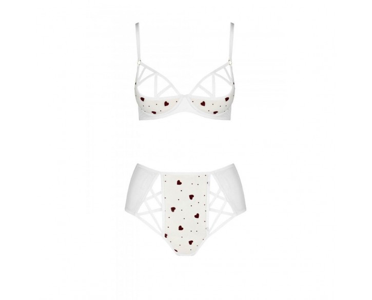 Еротичний комплект з малюнком LOVELIA BIKINI white L/XL - Passion