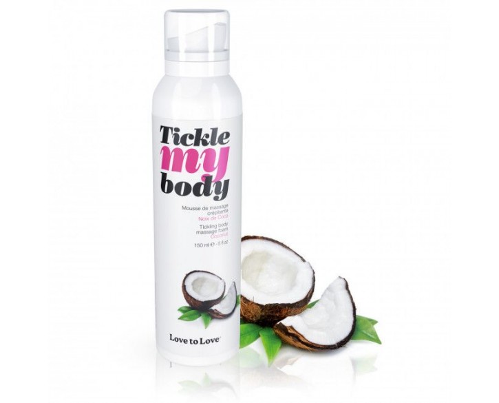 Масажна піна Love To Love TICKLE MY BODY COCONUT (150 мл) зволожувальна