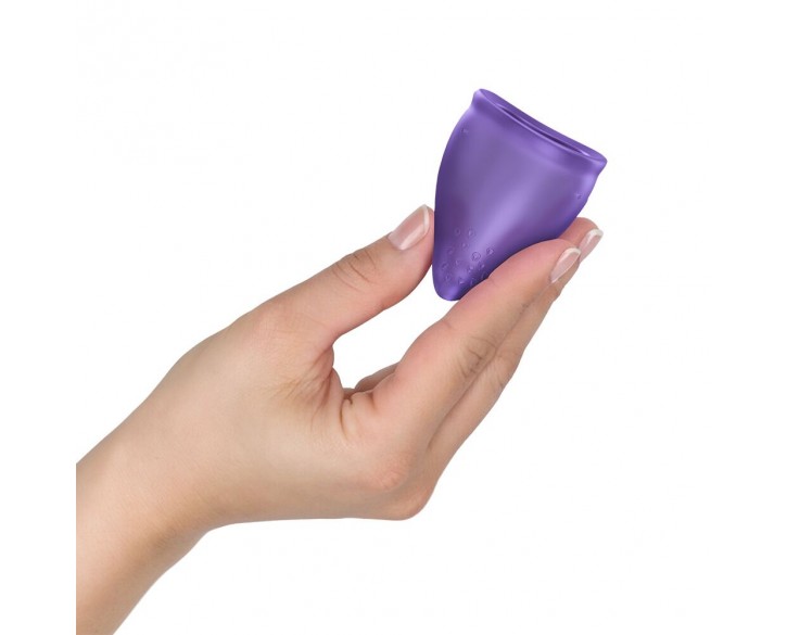 Менструальна чаша Fun Factory FUN CUP SIZE B Black Currant, багаторазова, діаметр 4,3 см, об’єм 30 мл