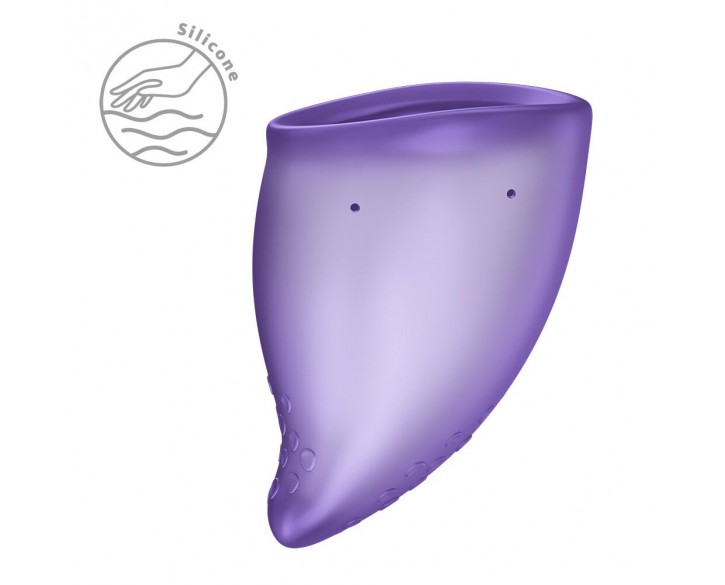 Менструальна чаша Fun Factory FUN CUP SIZE B Black Currant, багаторазова, діаметр 4,3 см, об’єм 30 мл