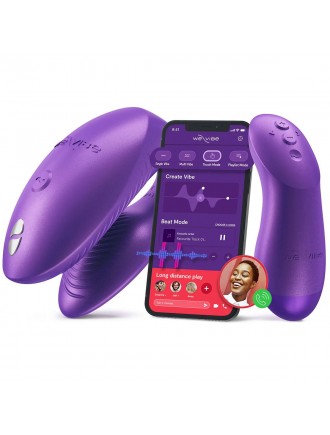 Смарт-вібратор для пар We-Vibe Chorus Pro Cosmic Purple