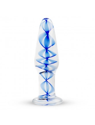 Скляна анальна пробка з внутрішньою спіраллю Gildo Glass Buttplug No. 23