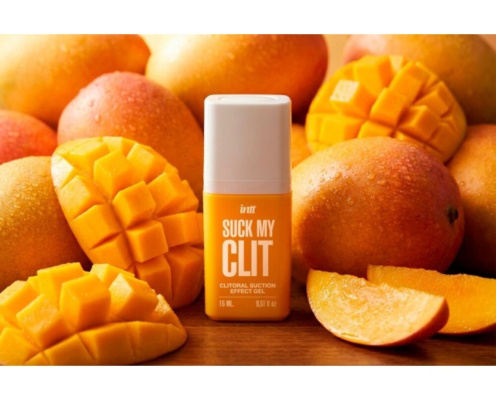 Смоктайзер для клітора Intt Suck My Clit Tropical Mango (15 мл), манго, гель з ефектом посмоктування