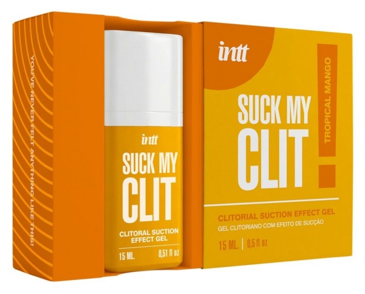 Смоктайзер для клітора Intt Suck My Clit Tropical Mango (15 мл), манго, гель з ефектом посмоктування