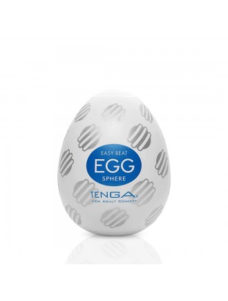 Мастурбатор-яйце Tenga Egg Sphere з багаторівневим рельєфом