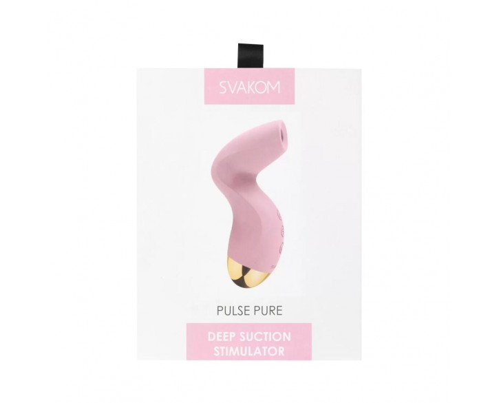 Вакуумний кліторальний стимулятор Svakom Pulse Pure Pale Pink, 5 режимів, 5 інтенсивностей у кожному