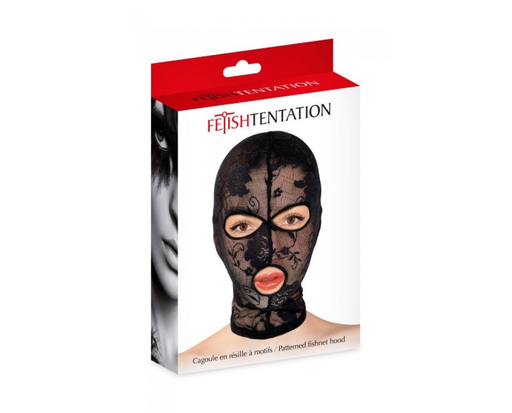 Капюшон для БДСМ Fetish Tentation Patterned fishnet hood