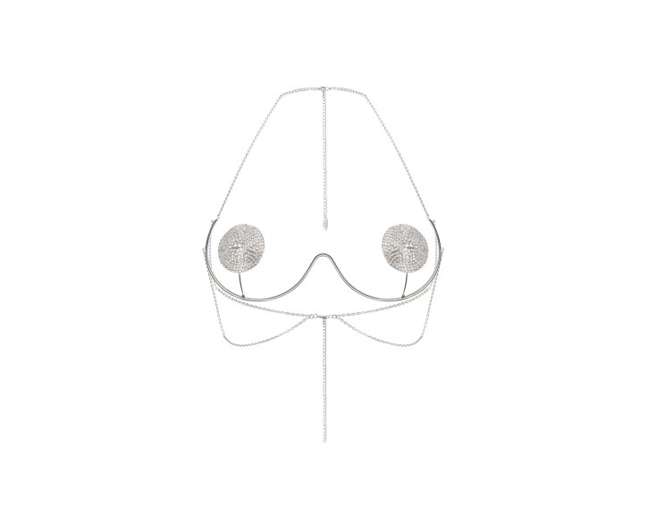 Прикраса на груди Obsessive Kisselie jewelry bra