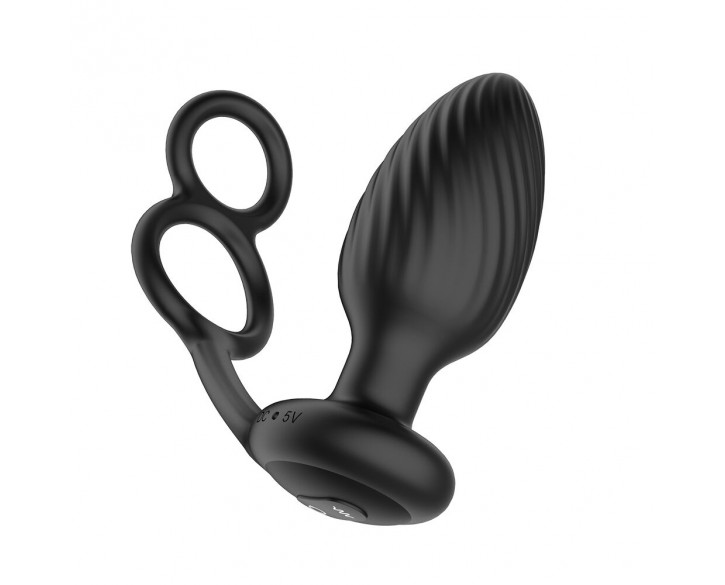 Анальна вібропробка Nexus Tornado Cock and Ball Ring