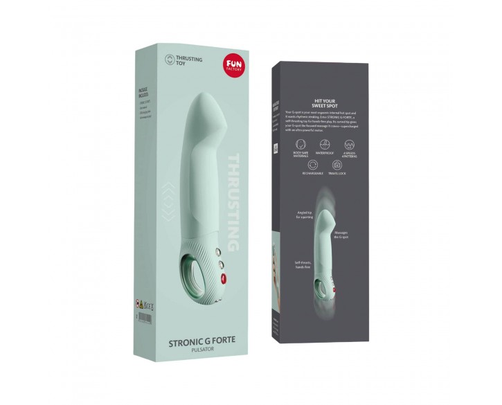 Пульсатор для точки G Fun Factory STRONIC G FORTE sage green, 8 режимів, суперпотужний
