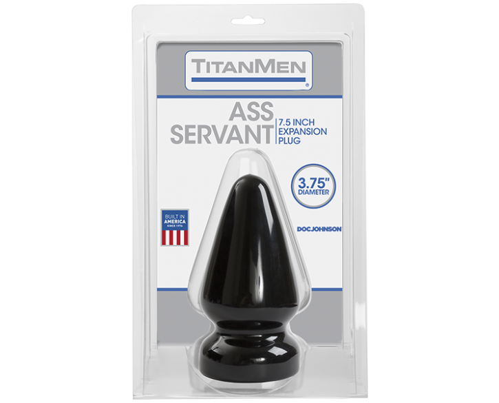 Пробка для фістингу Doc Johnson Titanmen Tools - Butt Plug 3.75 Inch Ass Servant, діаметр 9,4см