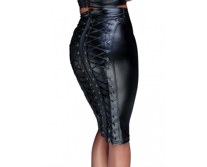 Спідниця Noir Handmade F152 Powerwetlook pencil skirt - 3XL