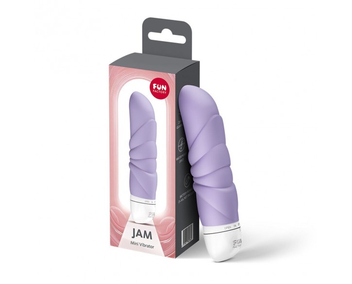 Мінівібратор Fun Factory JAM Purple, підходить для клітора, рельєфний