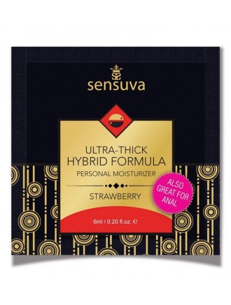 Пробник Sensuva - Ultra-Thick Hybrid Formula Strawberry (6 мл)