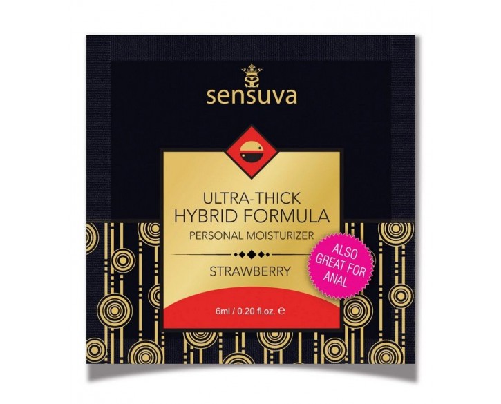 Пробник Sensuva - Ultra-Thick Hybrid Formula Strawberry (6 мл)