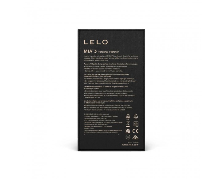Шикарна віброкуля LELO Mia 3 Black