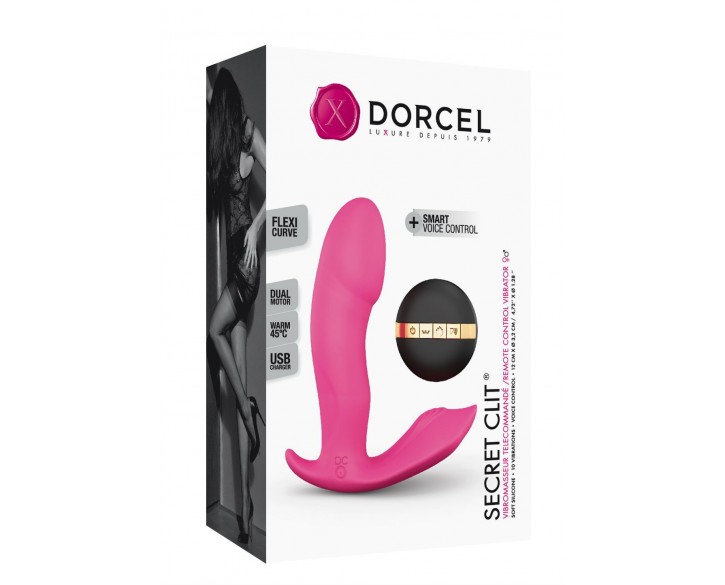 Вібратор Dorcel Secret Clit з підігрівом і пультом ДК, можна під одяг, голосове керування