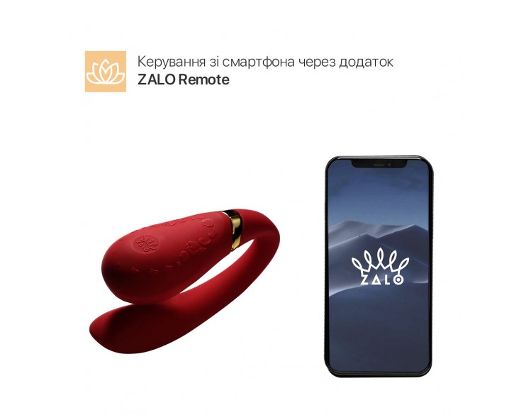 Смартвібратор для пар Zalo — Fanfan Bright Red