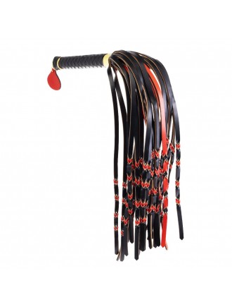 Флогер LOCKINK SEVANDA Red & Black Braided Tail Flogger