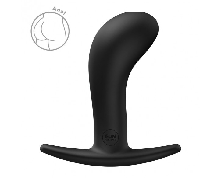 Анальна пробка Fun Factory BOOTIE L Black, діаметр 3,8 см, тонкий обмежувач