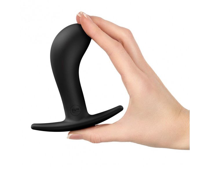 Анальна пробка Fun Factory BOOTIE L Black, діаметр 3,8 см, тонкий обмежувач