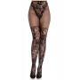 Колготки Leg Avenue Dahlia Lace Tights with Net Thigh Detail One Size