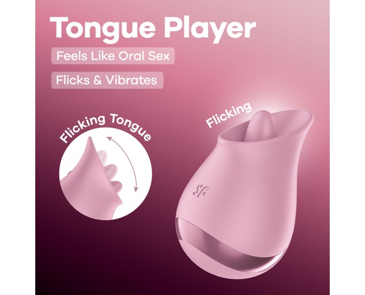 Вібростимулятор для клітора Satisfyer Tongue Player з язичком