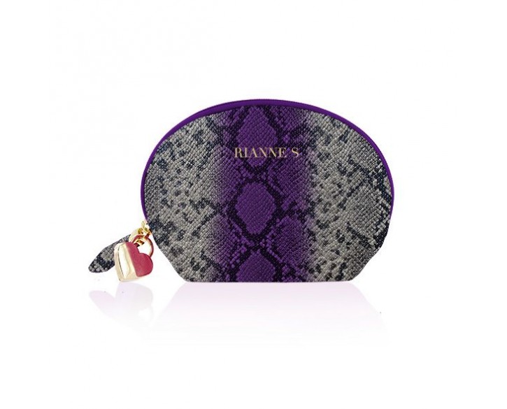 Вібратор для точки G Rianne S: Boa Mini Purple, 10 режимів роботи, медичний силікон, косметичка-чохо