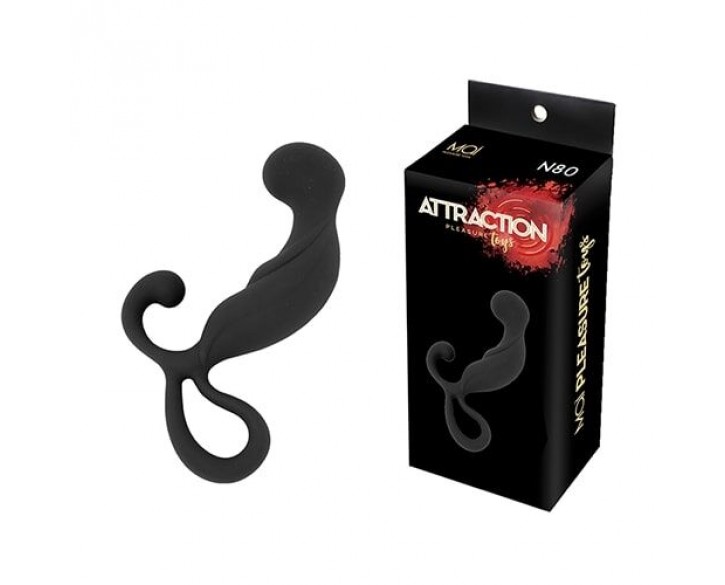 Масажер простати MAI Attraction Toys №80 Black, довжина 13,4 см, діаметр 3,2 см