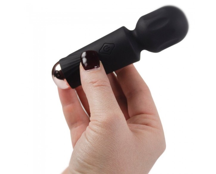 Вібромасажер Rocks Off Mini Wand Black Tulip, 16 режимів