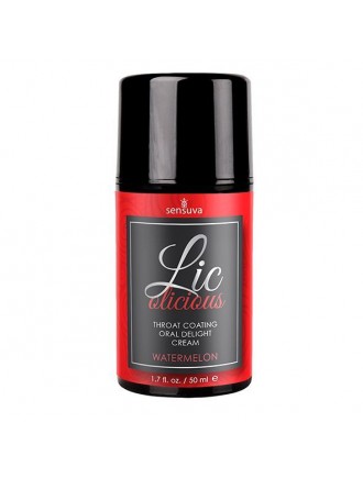 Гель для мінету Sensuva Lic-o-licious Watermelon (50 мл), оліїстий, без цукру