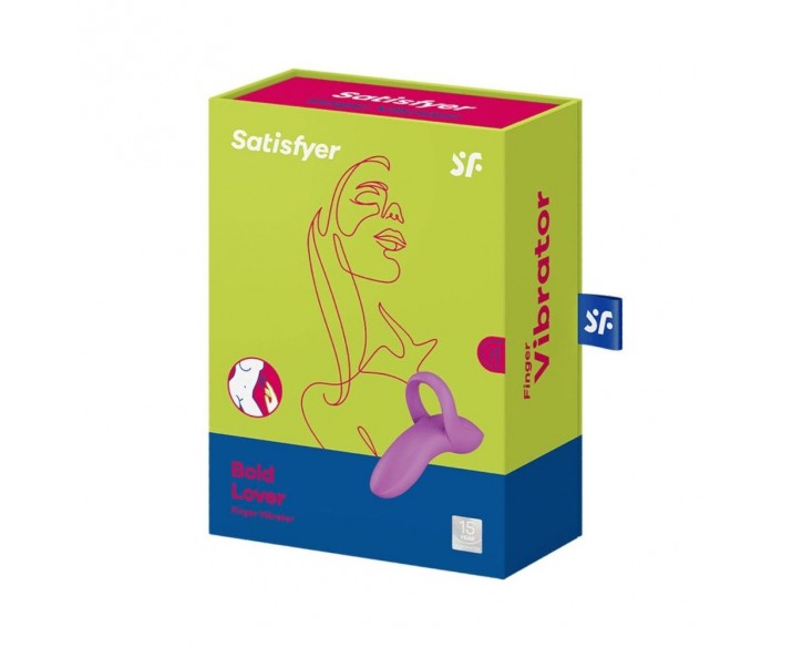 Вібратор на палець Satisfyer Bold Lover Dark Pink, гнучкий