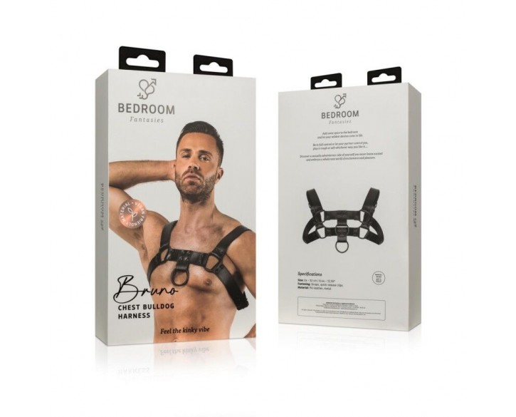 Портупея Bedroom Fantasies Bruno Chest Bulldog Harness - Black