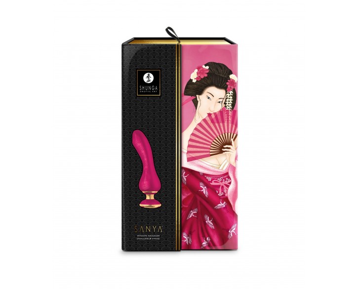 Вібратор для точки G Shunga Sanya Raspberry, гнучкий стовбур