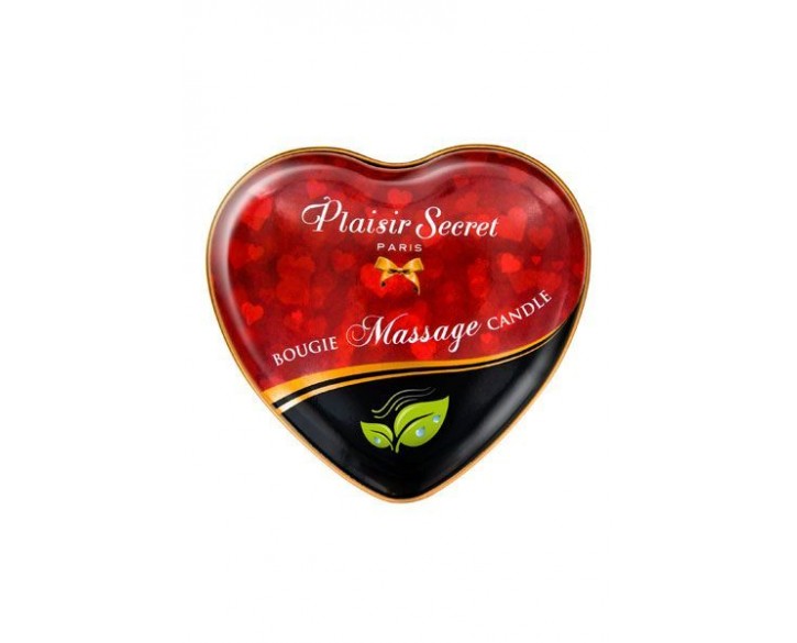 Масажна свічка серце Plaisirs Secrets Natural (35 мл)