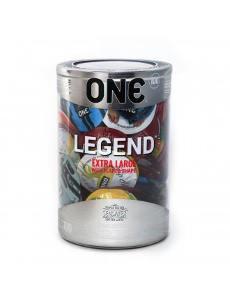 Набір презервативів ONE Legend Extra Large 100 шт, мегапак тюб