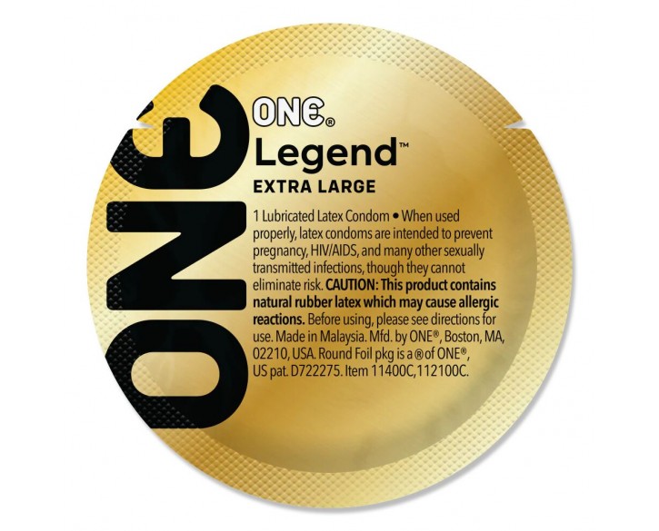 Набір презервативів ONE Legend Extra Large 100 шт, мегапак тюб