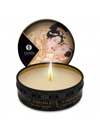 Масажна свічка Shunga Mini Massage Candle – Vanilla Fetish (30 мл) з афродизіаками