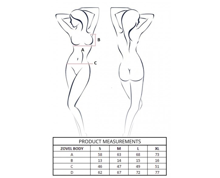 Боді Passion ZOVEL BODY light pink XL